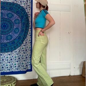 Pacsun Women’s size 27, light green, good condition, two small stains (pictured)